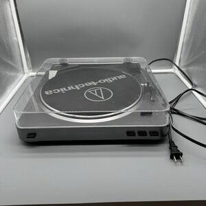 Audio-Technica AT-LP60 Belt-Drive Stereo Record Turntable Silver Fully Automatic